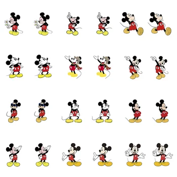 Disney Quente-vendendo a Mickey Padrão de Jogo Engraçado dos desenhos animados Nova Resina Epóxi Clipe termo-retrátil Ouvido, Clip de Brincos Jóias