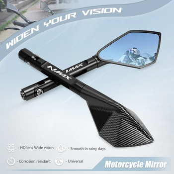 NMAX Todos os anos a Universal Motocicleta de ALUMÍNIO Retrovisor do Lado Espelhos 8mm 10mm Para a YAMAHA NMAX 155 125 NMAX125 2020 2021 2022