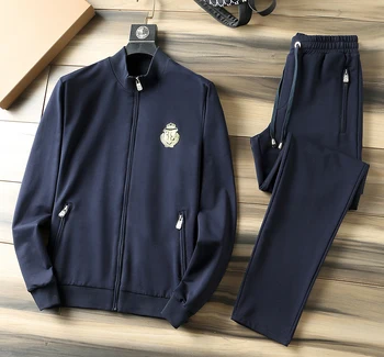 O BILIONÁRIO OECHSLI Sportswear conjunto de homens 2022 nova Moda de algodão mangas compridas de esportes Confortável exterior da qualidade do bordado M-XXXL