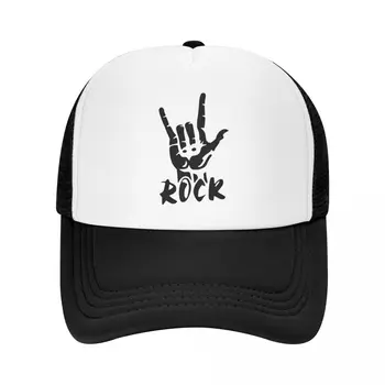 Punk, Heavy Metal, Rock Boné Trucker Hat Mulheres Homens Ajustável Desempenho Snapback Bonés Chapéus De Verão